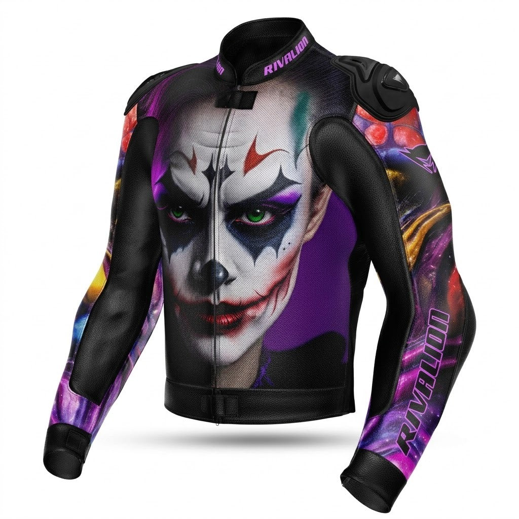 Women Joker Motorcycle Racing Jacket Custom Design Jacket