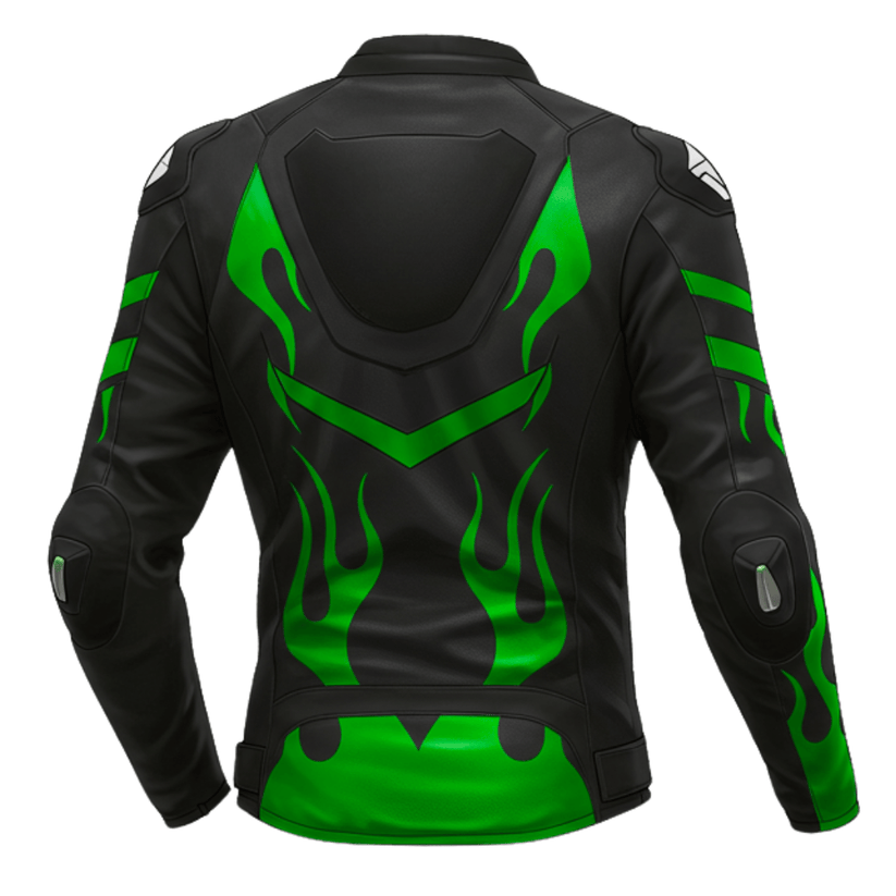 Leather Kawasaki Motorcycle Jacket
