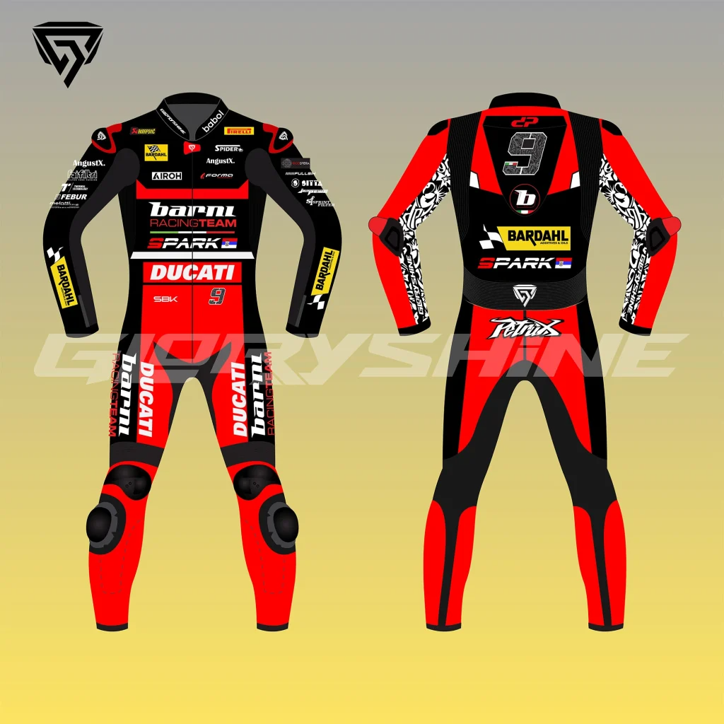 Danilo Petrucci Motorcycle Suit Barni Spark Racing WSBK 2025