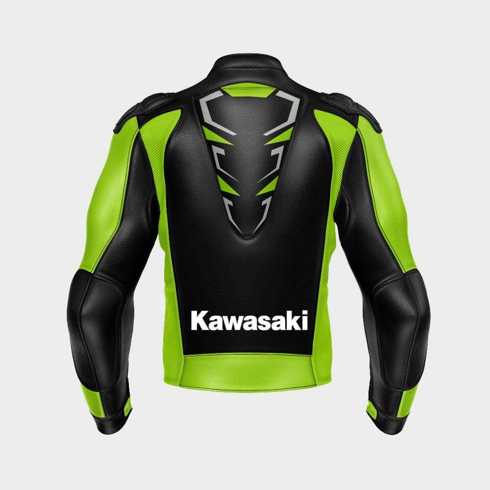 Kawasaki Ninja Motorbike Racing Leather Jacket 2021