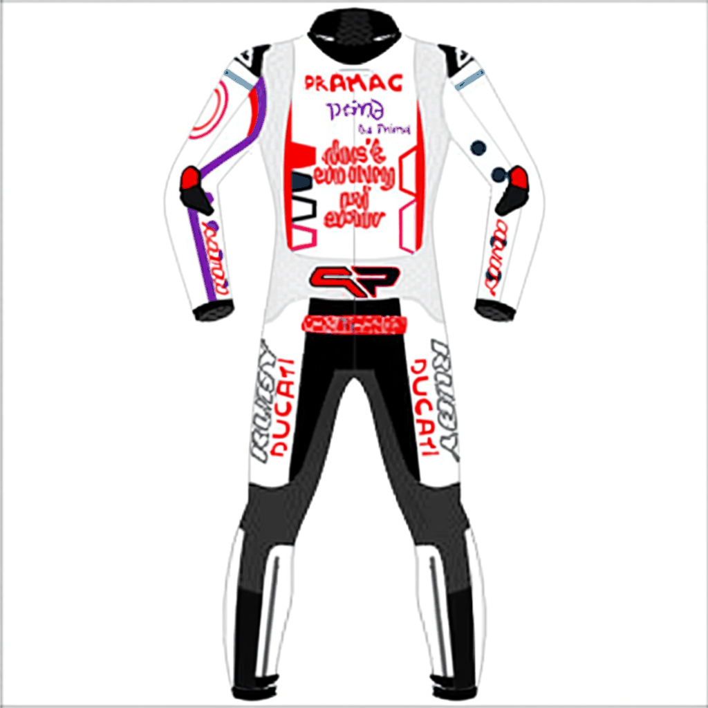 white racing suit