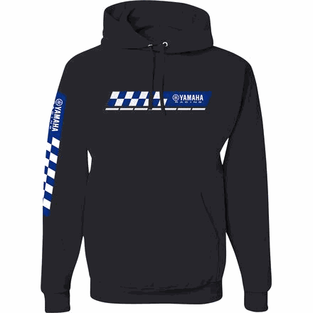Yamaha Apparel Racing Check Hoody with logo and checkered design