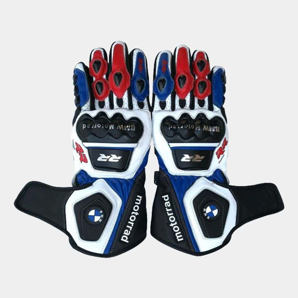 BMW RR Motorcycle Leather Gloves