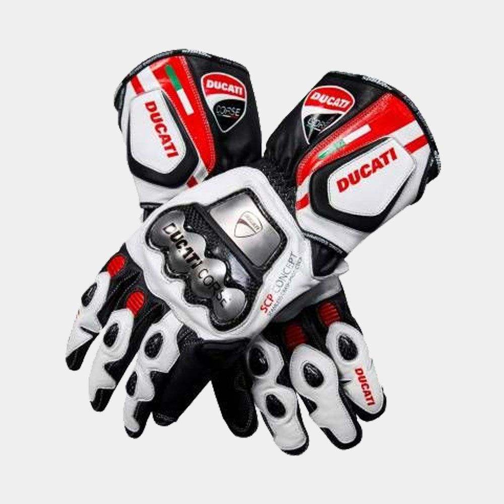 Ducati Corse Leather Racing Gloves