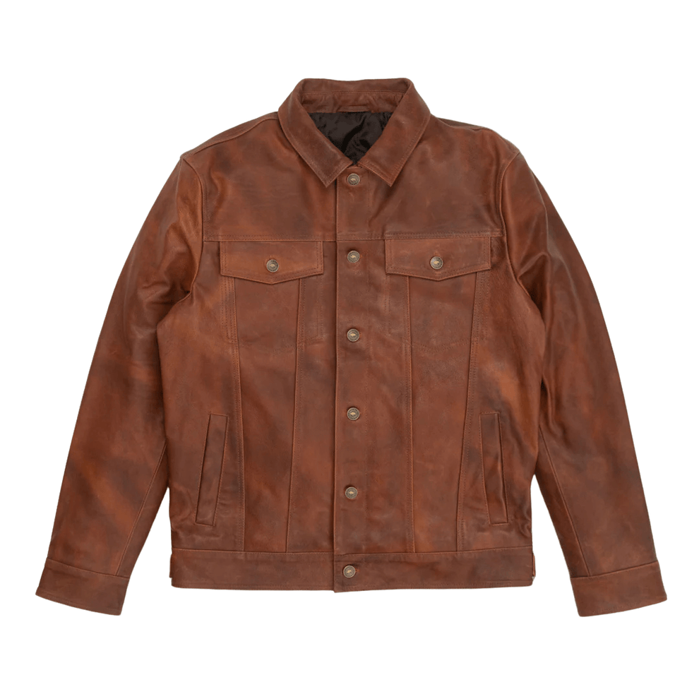 MEN MOTORCYLE JACKET Turbo Classic Mens Leather Jacket