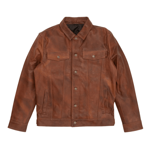 MEN MOTORCYLE JACKET Turbo Classic Mens Leather Jacket