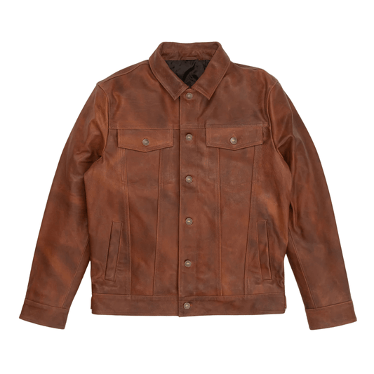 MEN MOTORCYLE JACKET Turbo Classic Mens Leather Jacket