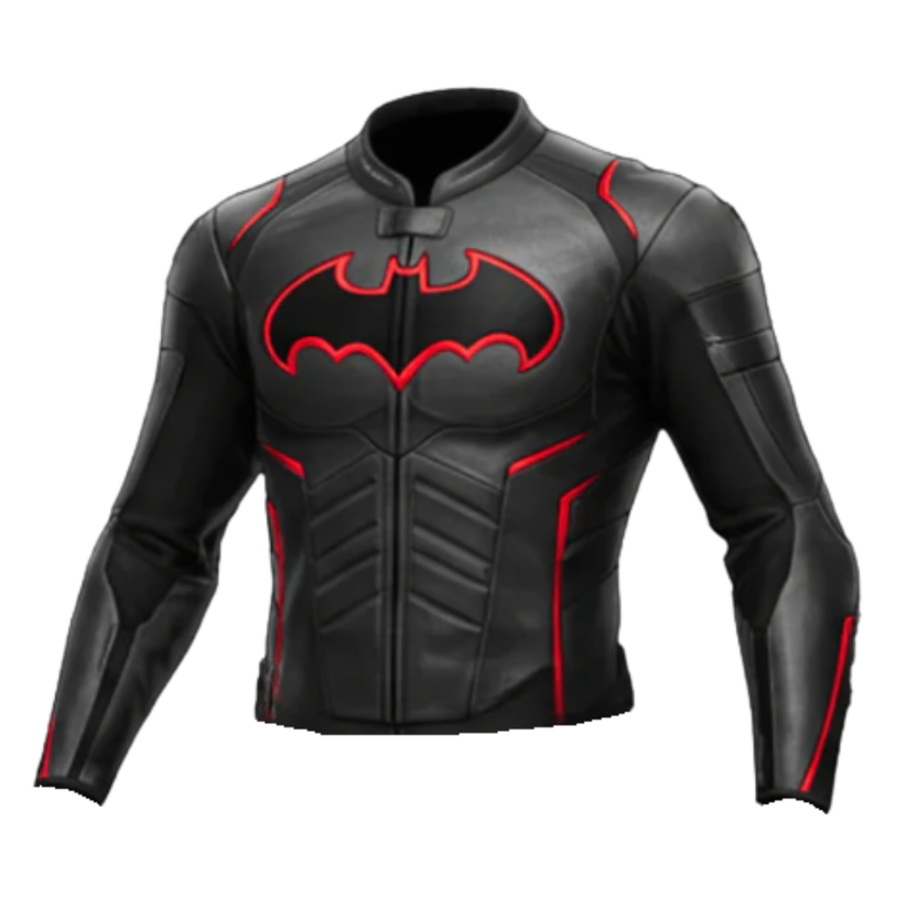 Premium Batman Leather Motorcycle Jacket