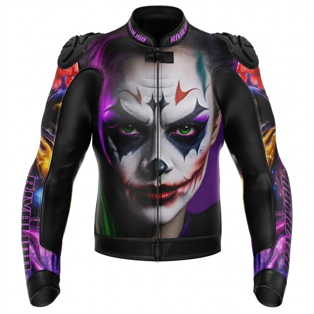 Women Joker Motorcycle Racing Jacket Custom Design Jacket