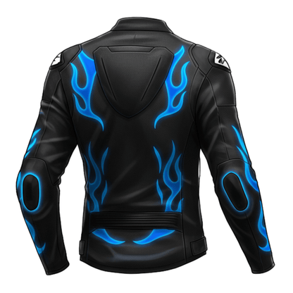 MEN MOTORCYLE JACKET\New BMW Leather Motorcycle Jacket