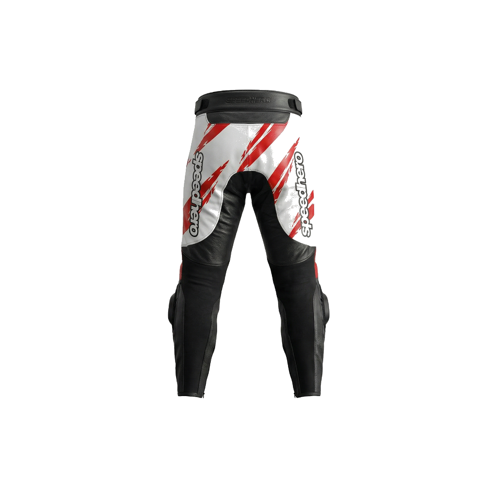 Held Ladies Rocket 3 Leather Trousers - Black / White / Red
