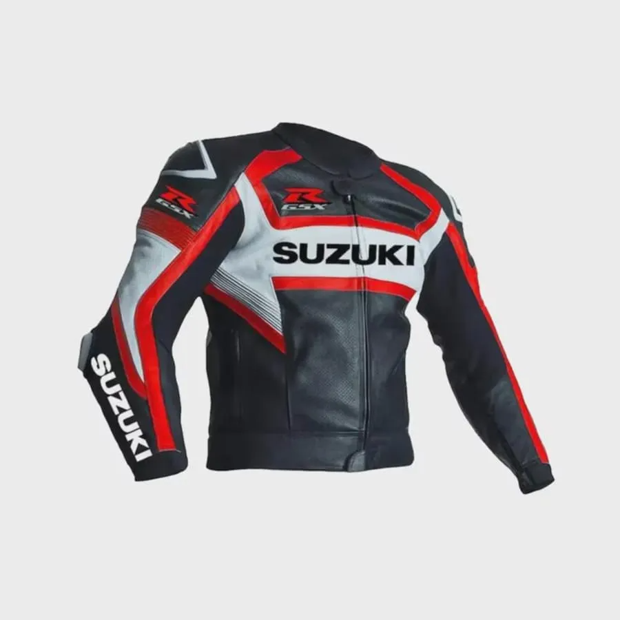 Handmade Suzuki GSX-R Leather Motorcycle Jacket