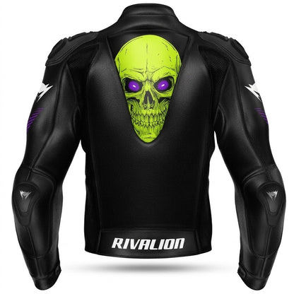 Customizable Motorcycle Racing Leather Jacket Removable Protection Cowhide or Kangaroo