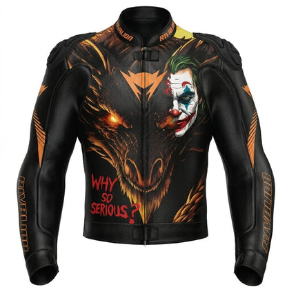 Dragon Motorcycle Racing Leather Jacket Custom Design Removable Protection
