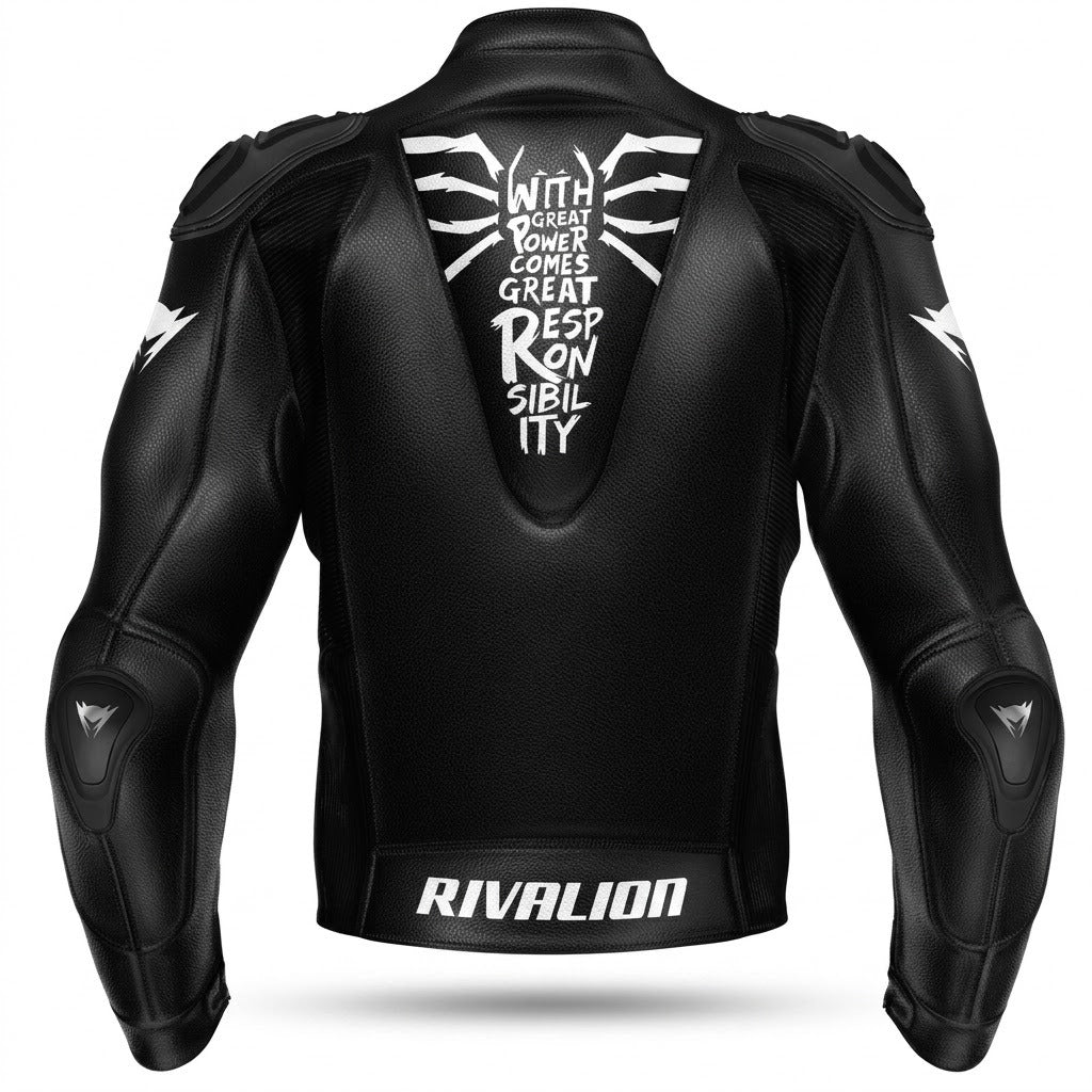 Formal Suit Style Motorcycle Racing Jacket Cowhide and Kangaroo Leather with Removable Protection