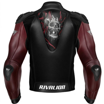 Joker Venom Leather Motorcycle Racing Jacket Custom Design Removable Protection