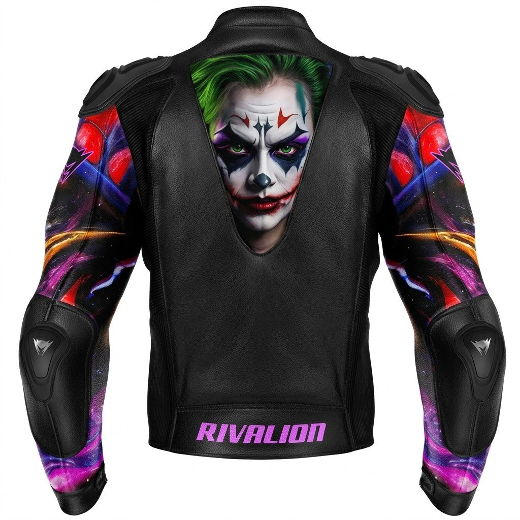 Women Joker Motorcycle Racing Jacket Custom Design Jacket