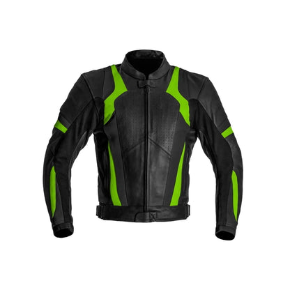 Men's Pro-Performance Perforated Leather Motorcycle Jacket - Track Ready Series