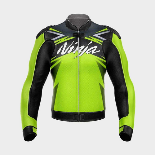 Kawasaki Ninja Motorbike Racing Leather Jacket 2021