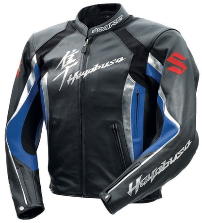 Suzuki Hayabusa Motorbike Racing Leather Jacket