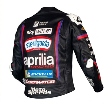 Leather Moto Jacket Jorge Martin Aprilia MotoGP 2025
