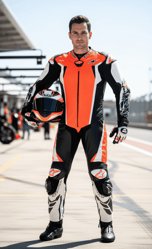 Racing Absolute V2 one-piece leather racing suit for ultimate performance and safety