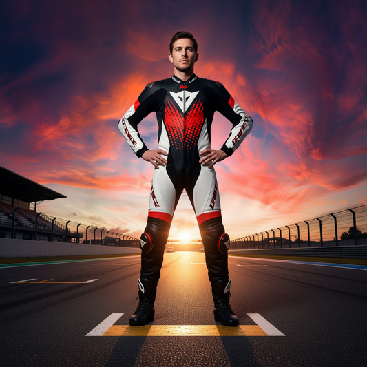 LAGUNA SECA 6 - PERFORATED ONE-PIECE LEATHER RACING SUIT