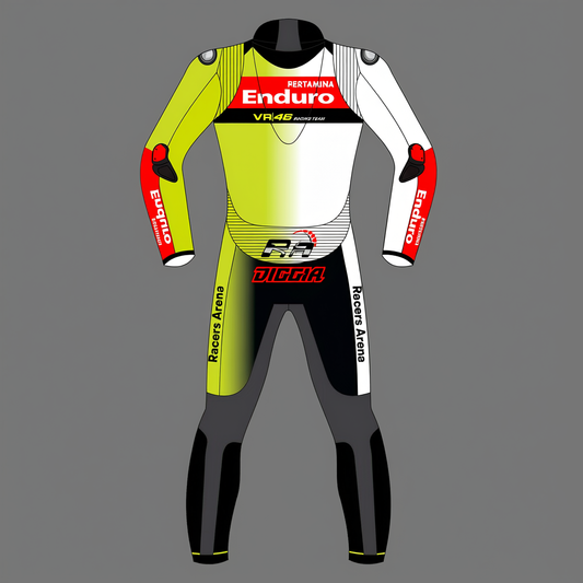Fabio Di Giannantonio Pertamina Enduro VR46 Racing Team 2024 Motorcycle Leather Race Suit