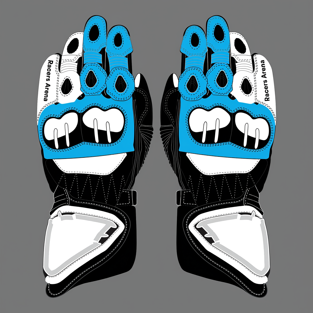 Jorge Martin Ducati Pramac MotoGP 2022 Motorcycle Leather Gloves