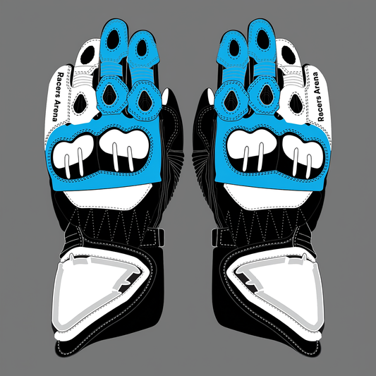 Jorge Martin Ducati Pramac MotoGP 2022 Motorcycle Leather Gloves