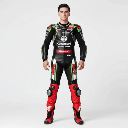 Kawasaki bike suit racing gear for rider safety and style