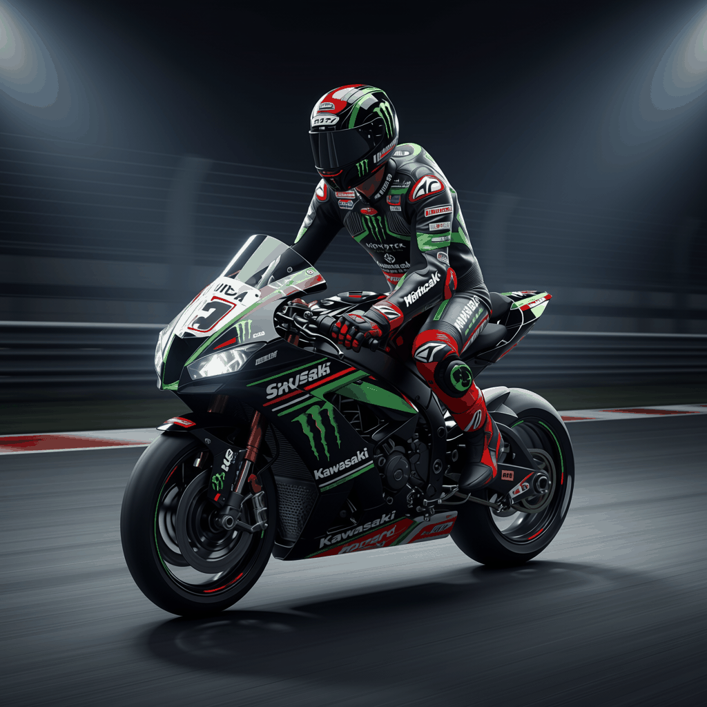 kawasaki leather race suit