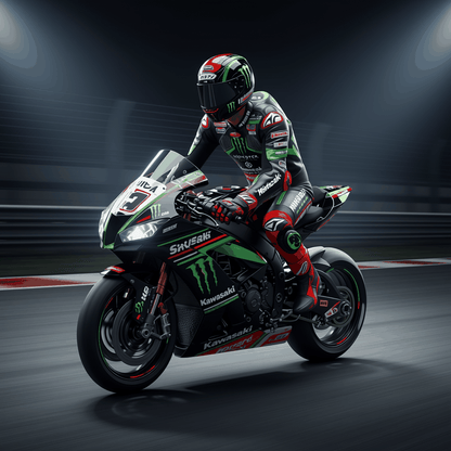 kawasaki leather race suit