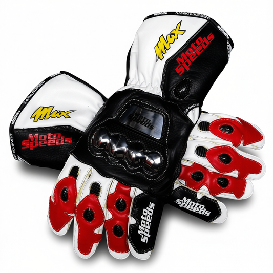 Racing Leather Gloves Max Biaggi GP 1995