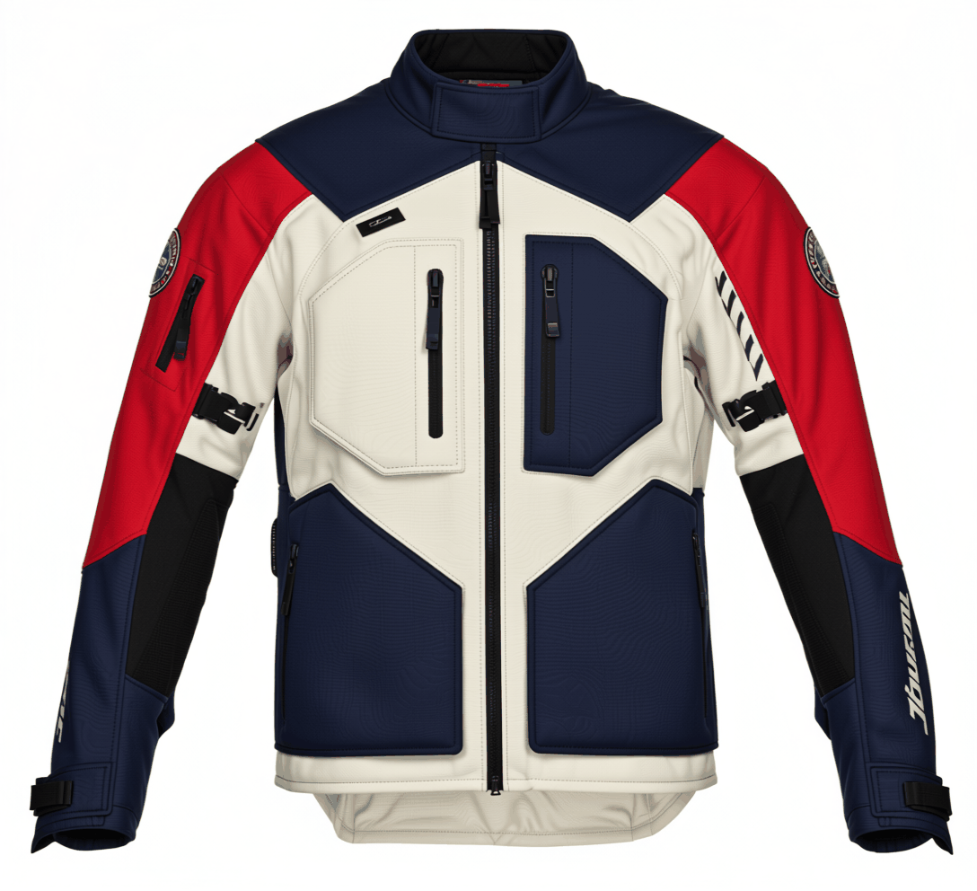 JACKET GS RALLYE GTX motorcycle jacket in black and white design