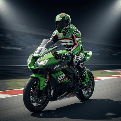 kawasaki leather suit
