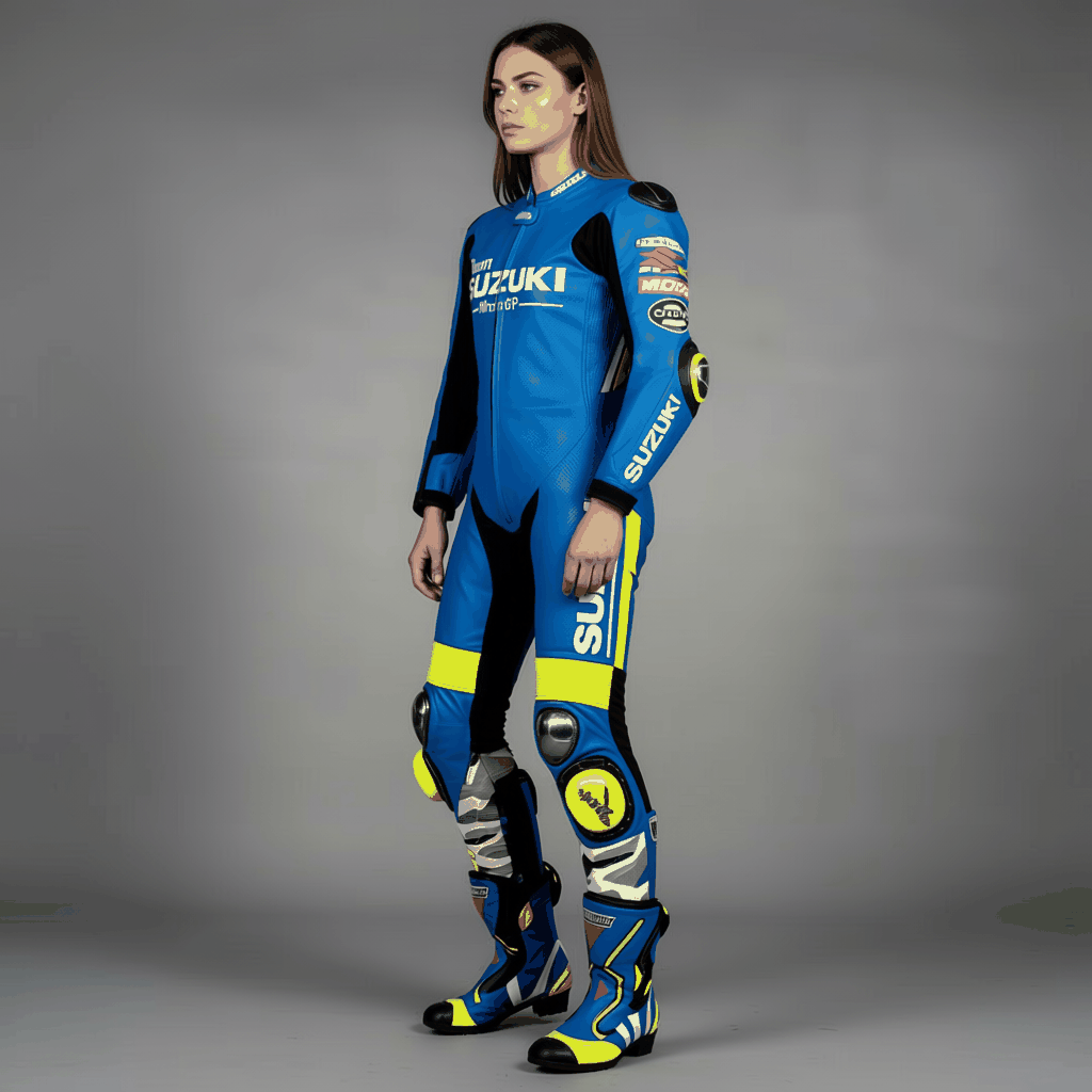 Suzuki Leather Suit – Premium Racing Gear for Riders – Motorcycle