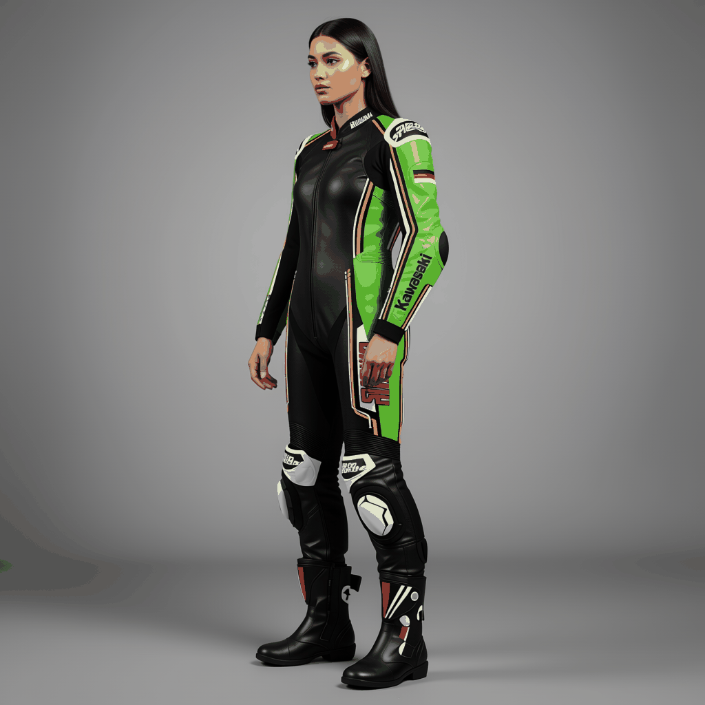 kawasaki leather racing suit
