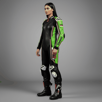 kawasaki leather racing suit