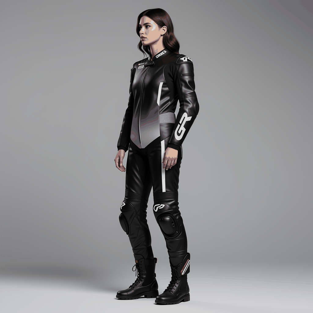 motorcycle 2 piece leather suit