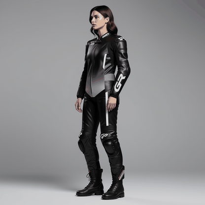 motorcycle 2 piece leather suit