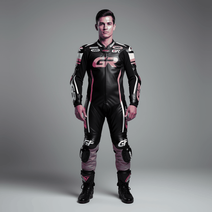 motorcycle 2 piece leather suit