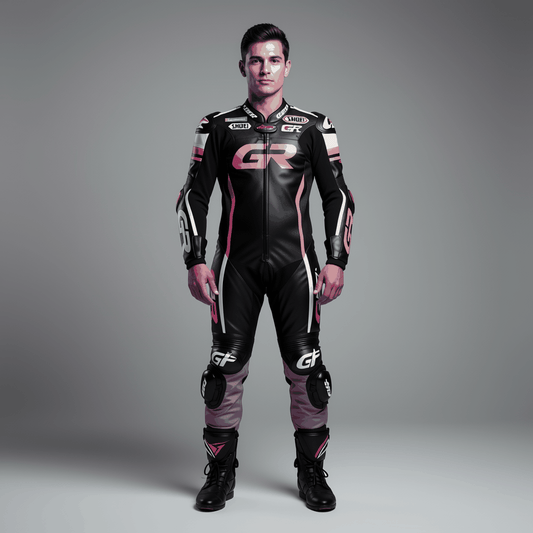 motorcycle 2 piece leather suit