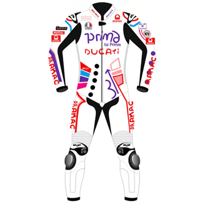 white racing suit
