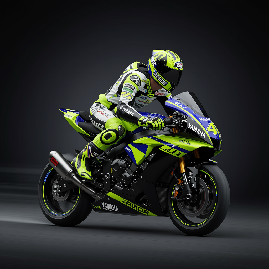 Valentino Rossi Racing Suit Yamaha Motogp 2010
