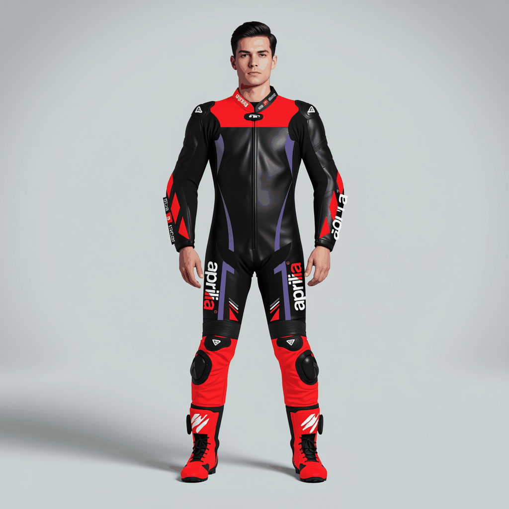 aprilia racing leather suit