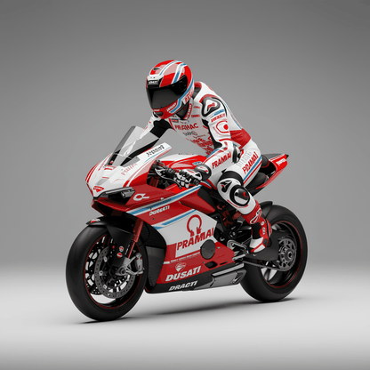 white racing suit