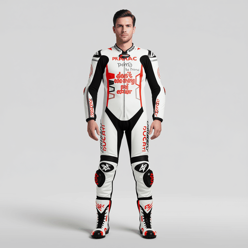 white racing suit