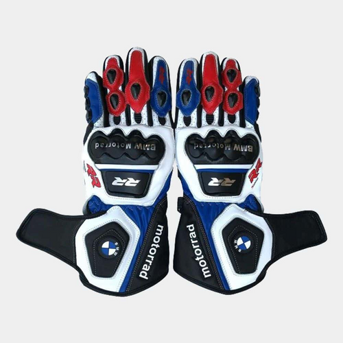 BMW RR Motorcycle Leather Gloves