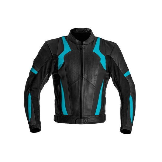 Men's Pro-Performance Perforated Leather Motorcycle Jacket - Track Ready Series